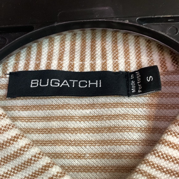 NWOT Bugatchi Stripe Cotton & Linen Polo Size Small - Picture 4 of 6